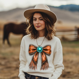 Sudadera Cowgirl Leather Bow