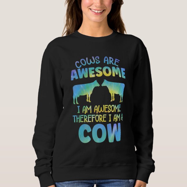 Sudadera Cows are Awesome Farmer Cows Lover for Women & Kid (Anverso)