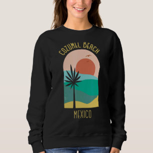 Sudadera Cozumel Beach Mexico Boho Vintage Vacation Souven