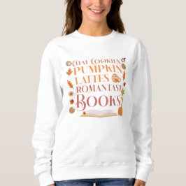 Sudadera Cozy Autumn, Books, Cookies and Pumpkin lattes