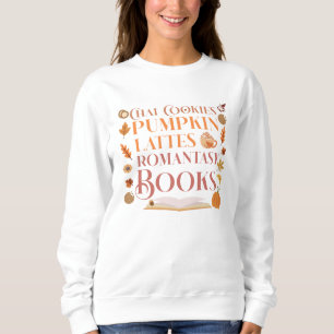 Sudadera Cozy Autumn, Books, Cookies and Pumpkin lattes