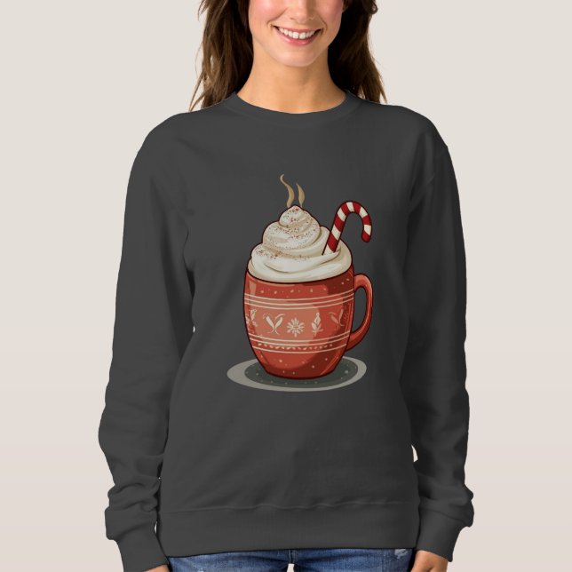 Sudadera Cozy Christmas Coffee Illustration (Anverso)