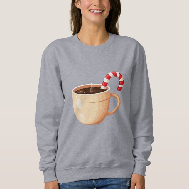 Sudadera Cozy Christmas Coffee Mug Illustration  (Anverso)