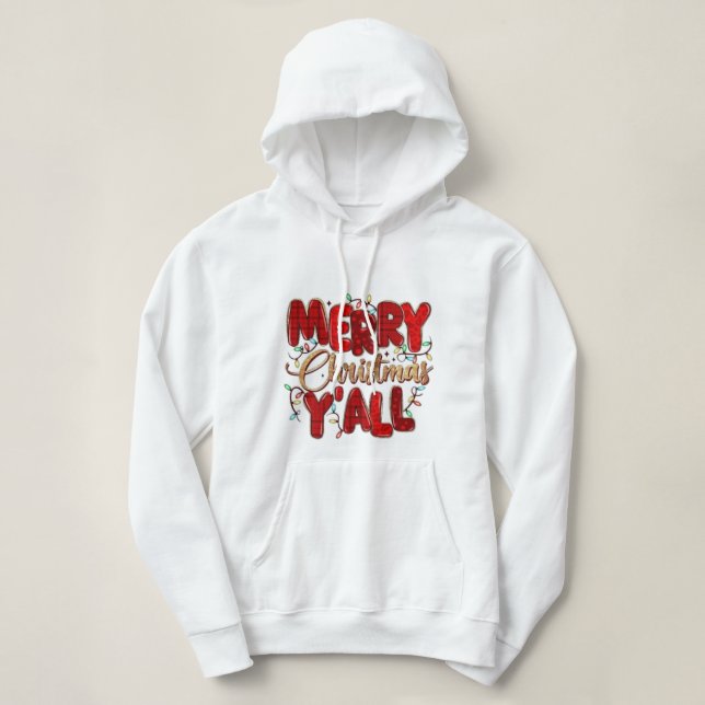 Sudadera Cozy Christmas Sweatshirt with Santa Claus Design (Diseño del anverso)