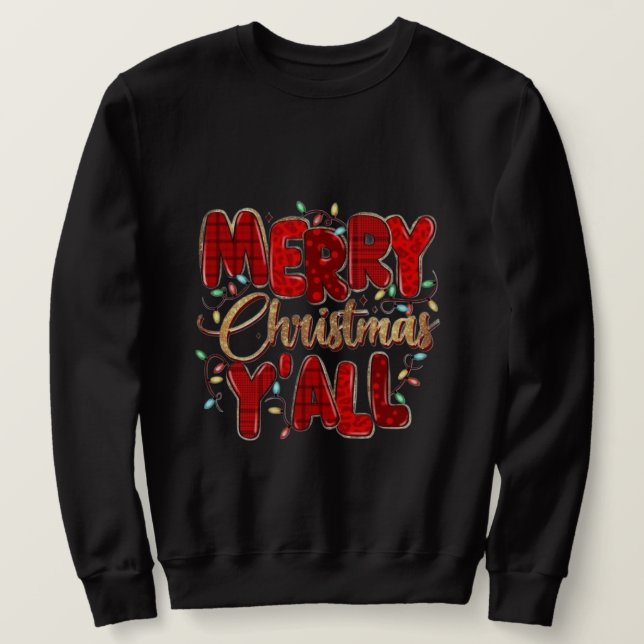 Sudadera Cozy Christmas Sweatshirt with Santa Claus Design (Anverso del diseño)