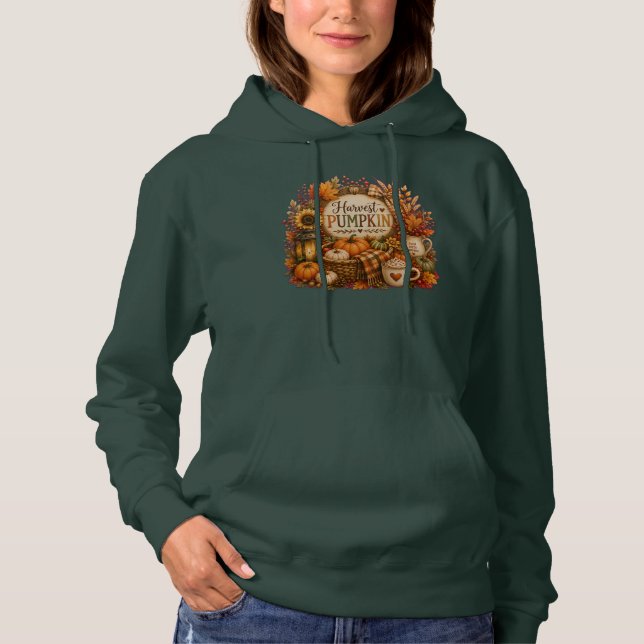 Sudadera Cozy Harvest Pumpkin / Cosecha Acogedora  (Anverso)