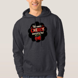 Sudadera Cozy knitted-style typography and adorable cherry 