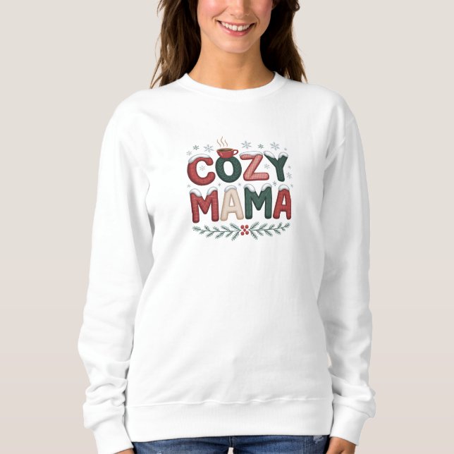 Sudadera Cozy Mama Christmas (Anverso)