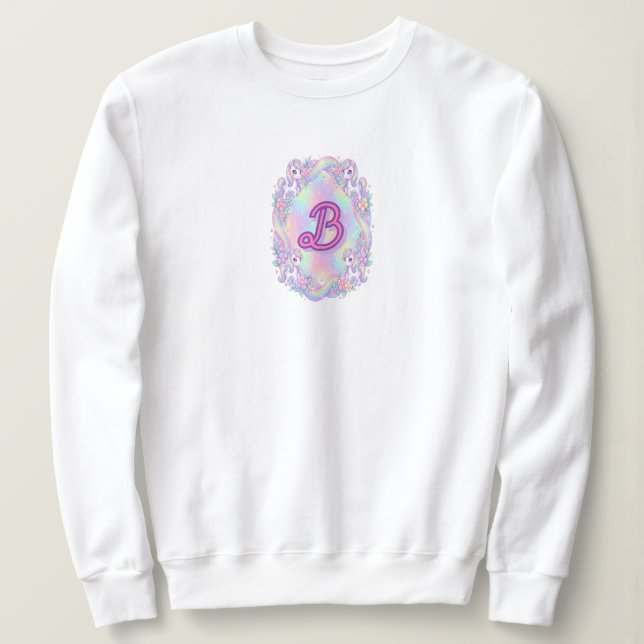 Sudadera Cozy Pastel Unicorn Fleece Pullover (Anverso del diseño)