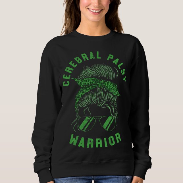 Sudadera CP Brain Damage Women s Warrior Mom Cerebral Palsy (Anverso)