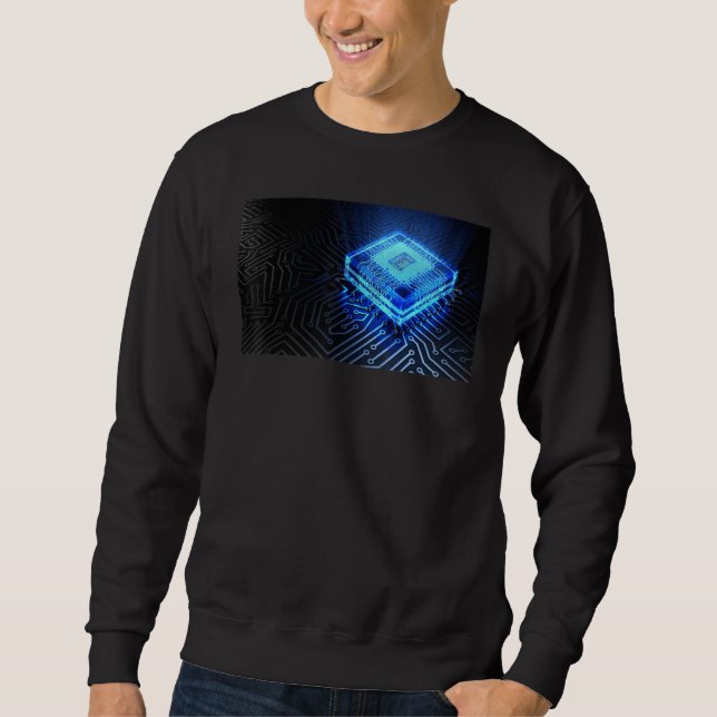 Sudadera Cpu Gamer Nerd Informático Cip Científico Pc (Anverso)