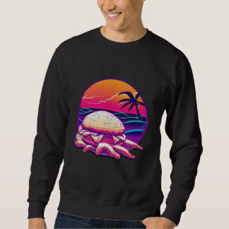 Sudadera Crab Cakes Synthwave 80s Retrowave Aesthetic