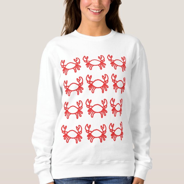 Sudadera Crab Zodiac Sweatshirt – Calm Water Sign Identity  (Anverso)