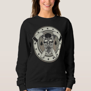 Sudadera Crafting & Craft Profession Skull Woodworker Lumb