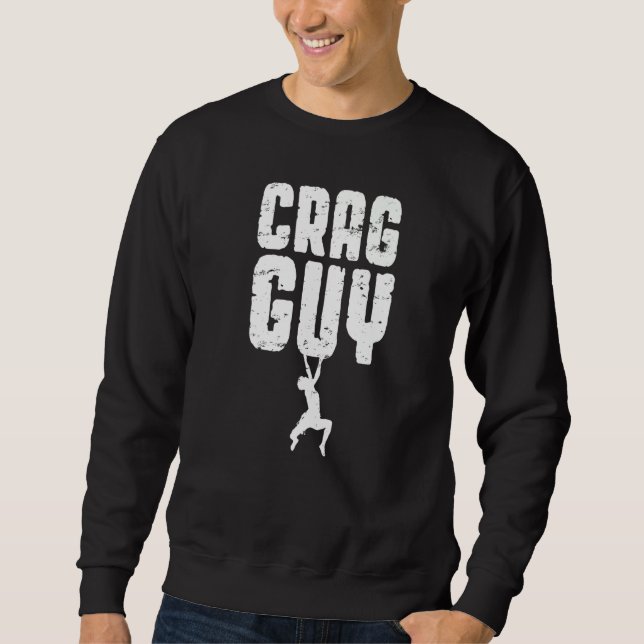 Sudadera Crag Guy Rock Climbing Bouldering  Climber Boy (Anverso)