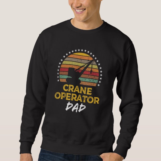 Sudadera Crane Operator Dad Father s Day Graphic (Anverso)
