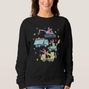 Sudadera Crane Truck Construction Funny Día de Pascua Niño