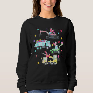 Sudadera Crane Truck Construction Funny Día de Pascua Niño
