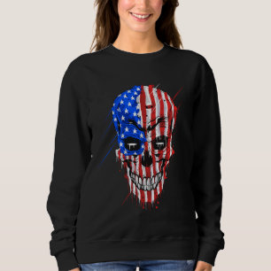 Sudadera Cráneo de Bandera Americana