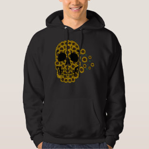 Sudadera Cráneo de girasol Lazy Halloween Disstume Cuto Ske