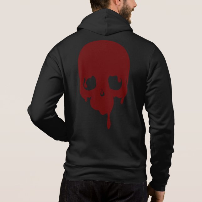 Sudadera Cráneo de goteo de personalizable (Reverso)