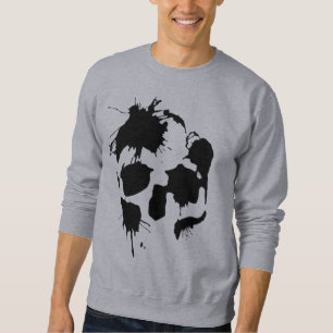 Sudadera Cráneo de la salpicadura de la tinta