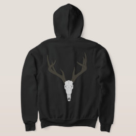 Sudadera Cráneo de venado de cola blanca personalizable