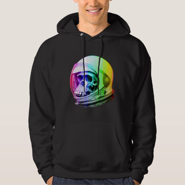 Sudadera Cráneo del astronauta del primate del espacio (Anverso)