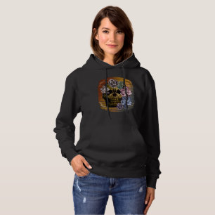 SUDADERA CRÁNEO FLORAL VINTAGE