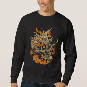 Sudadera Cráneo Ígneo: Llamas de Rebelión
