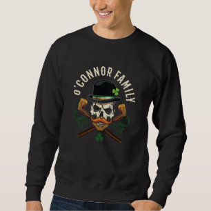 Sudadera Cráneo irlandés O'Connor Family con Shillelagh