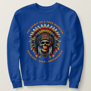 Sudadera Cráneo Jefe Nativo Americano 