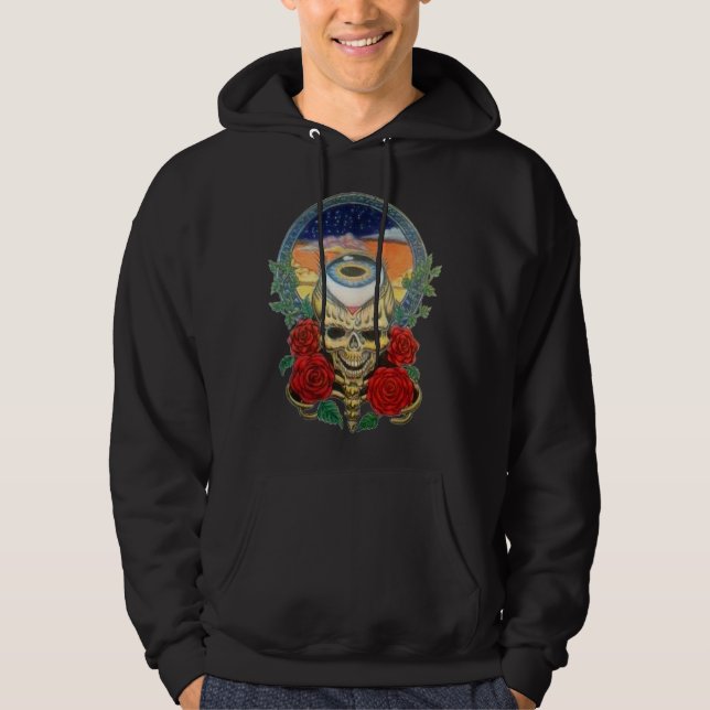 Sudadera Cráneo oscuro en el crepúsculo (Anverso)
