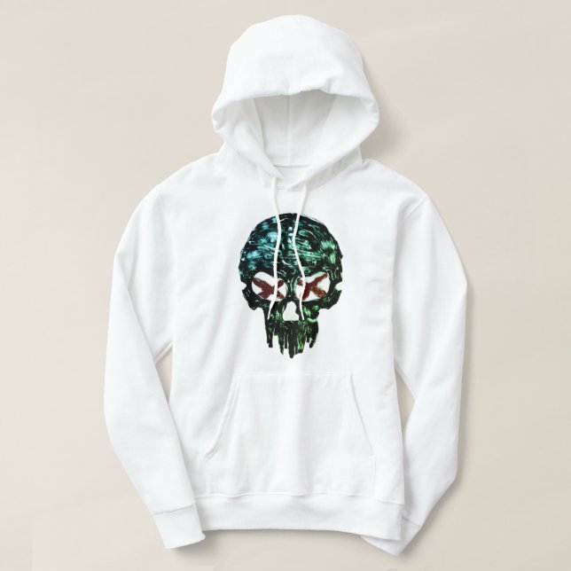 Sudadera Cráneo oscuro X Ojos Camiseta gráfica (Diseño del anverso)