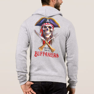 Sudadera Cráneo pirata de Buffaners "Llévame a tu Lido"