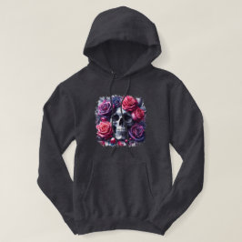 Sudadera Cráneo rodeado de vibrantes Rosas