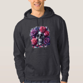 Sudadera Cráneo rodeado de vibrantes Rosas