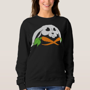 Sudadera Cráneo Scary Y Conejo Malo Conejo Horror Bungalow
