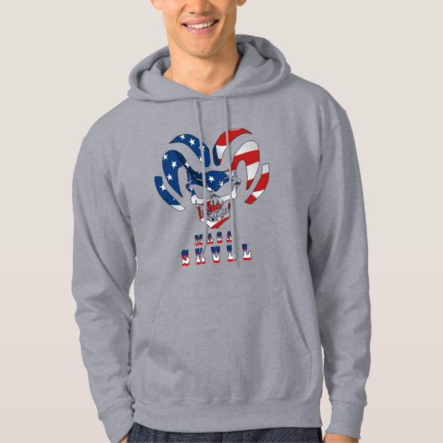 Sudadera Cráneo Ultra Maga | Hoodie masculino (Anverso)