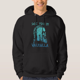 Sudadera Cráneo Vikingo Valhalla Te Veré Angustiado