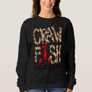 Sudadera Craw Fish Season Leopard Print Love Crawfish
