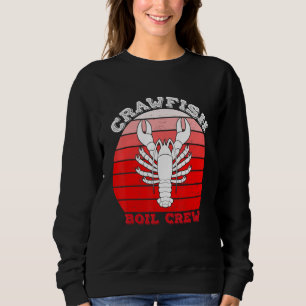 Sudadera Crawfish Boicot Crew Seafood Cajun Crayfish Louiis