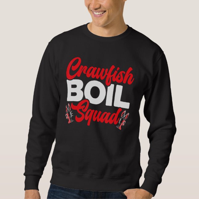Sudadera Crawfish Bot Squad Crayfish Mudbug Cajun (Anverso)