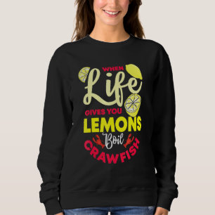 Sudadera Crawfish Crayfish Lemon Boil Foodie Seafood