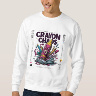 Sudadera Crayon Chaos Art – Trippy Melting Crayon Streetwea