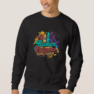 Sudadera Crayones rotos color - Awarene de salud mental