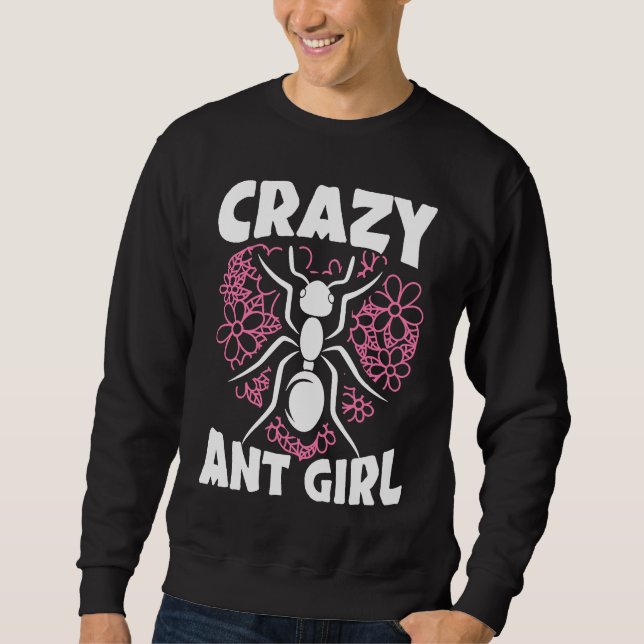 Sudadera Crazy Ant Girl Insect Lover Entomology Future Ento (Anverso)