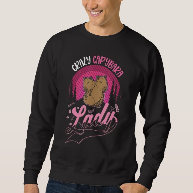 Sudadera Crazy Capybara lady Capybara Girl (Anverso)