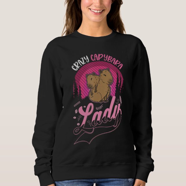 Sudadera Crazy Capybara lady Capybara Girl (Anverso)