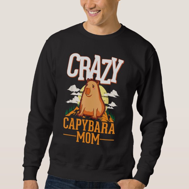 Sudadera Crazy Capybara mom Capybara Girl (Anverso)
